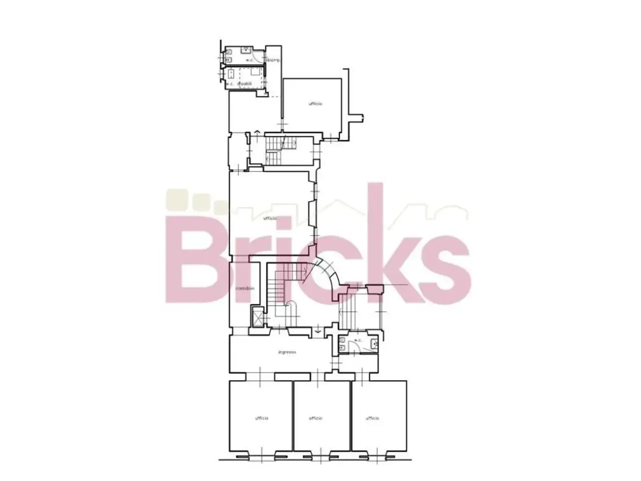 Ufficio in Via Boccaccio 33, Milano, {3} - Planimetria 1