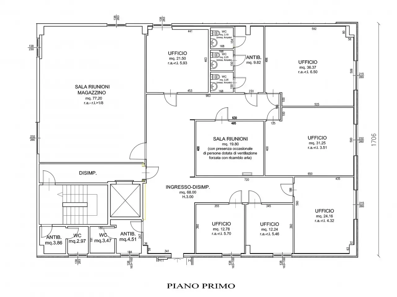 Ufficio in Via Romagna, Cesena, {3} - Planimetria 1