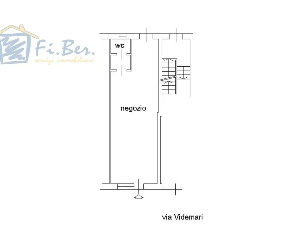 Negozio in Via Videmari 3f, Cernusco Sul Naviglio, {3} - Planimetria 1