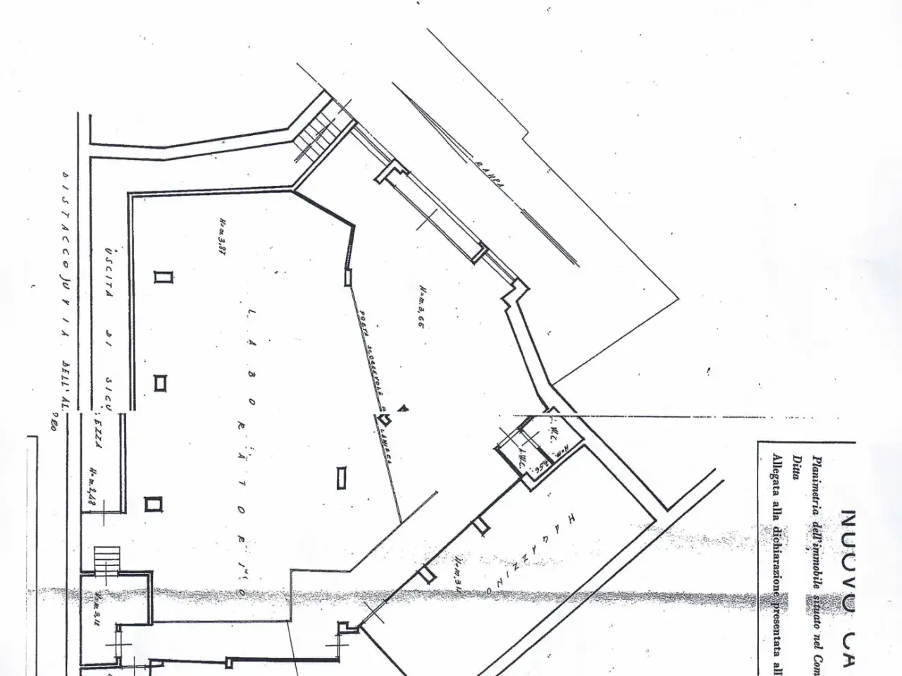 Magazzino in Via dell'Alloro, Roma, {3} - Planimetria 1