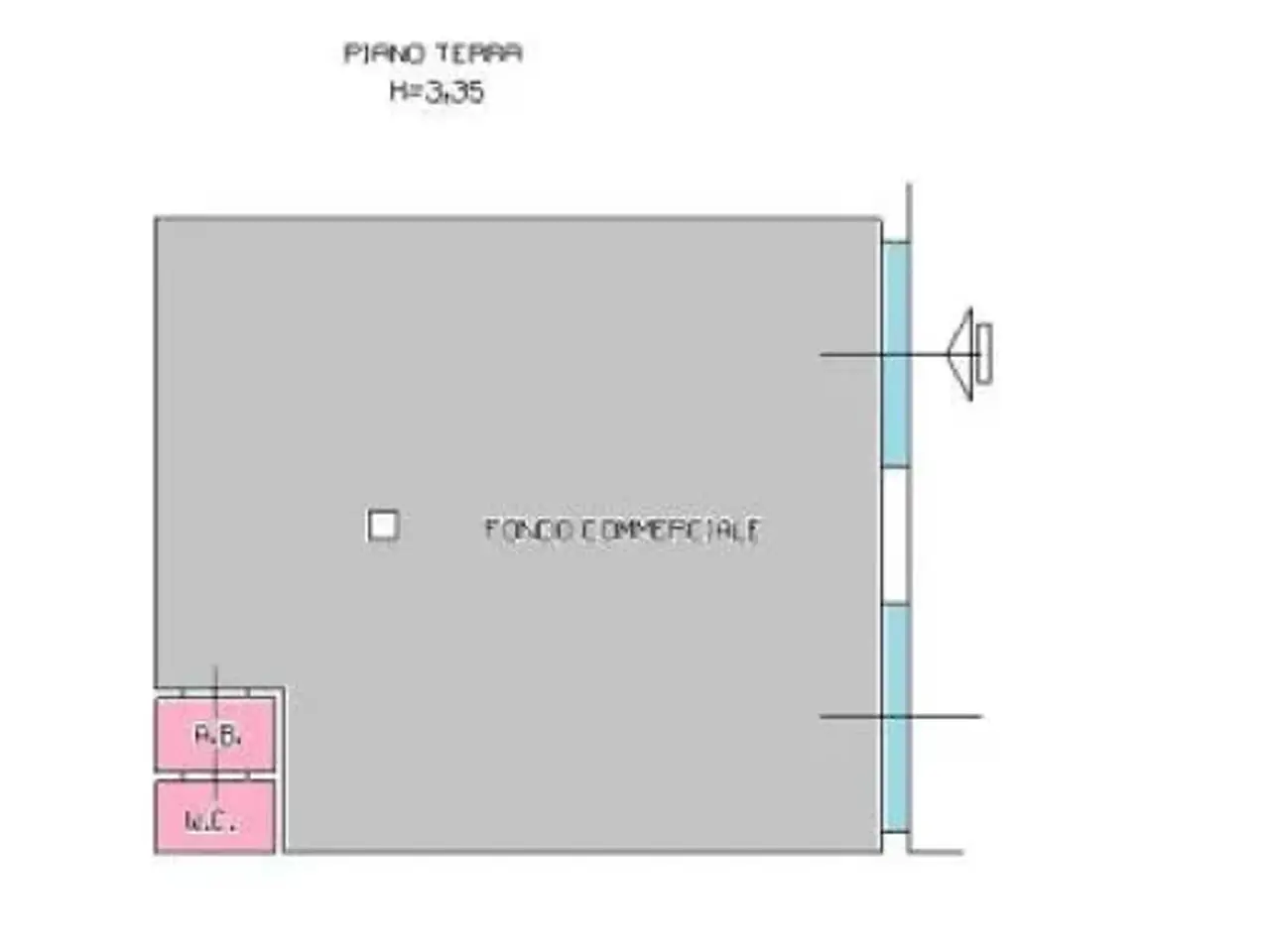 Negozio in Via dell'Astronomia, Cecina, {3} - Planimetria 1
