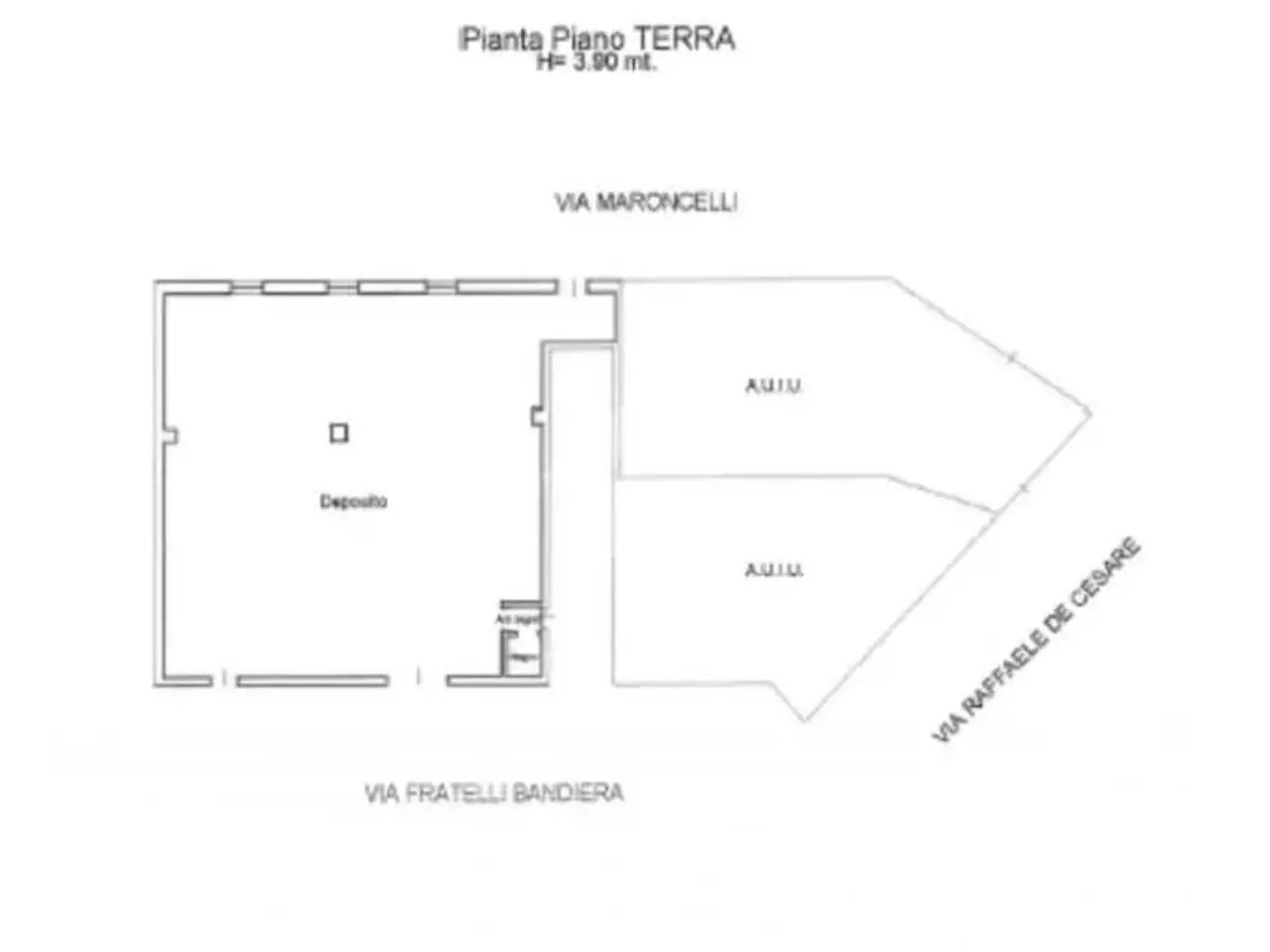 Negozio in Via Fratelli Bandiera, Barletta, {3} - Planimetria 1