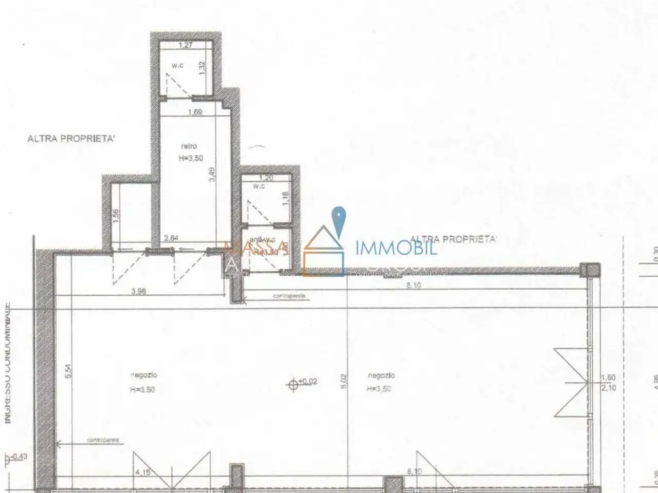 Negozio in Via Magliano 31, Massa, {3} - Planimetria 1