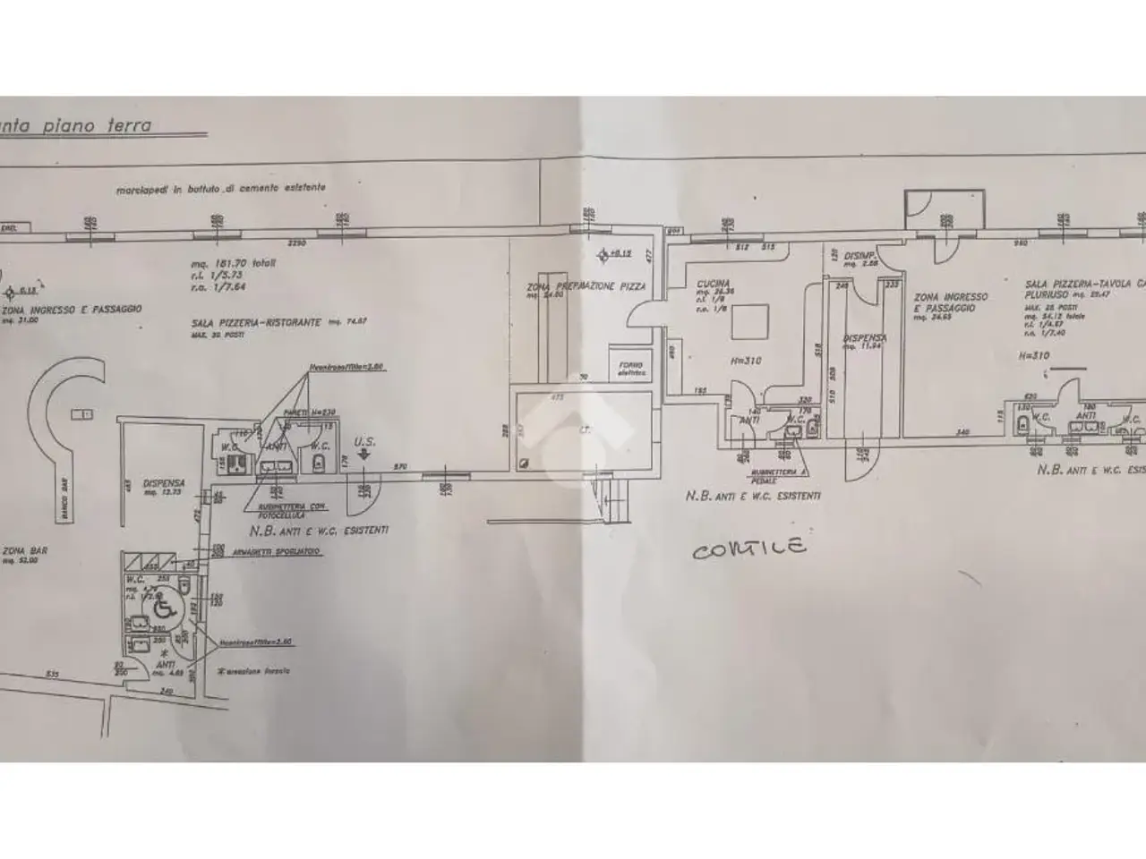 Negozio in Via Lughese, Forli', {3} - Planimetria 1