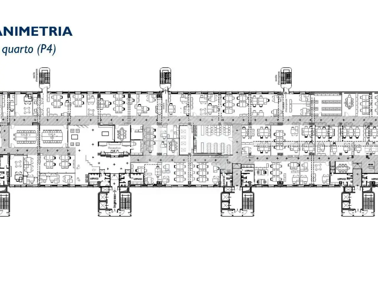 Ufficio in Palazzo a Milanofiori Str. 4, 4, Assago, {3} - Planimetria 1
