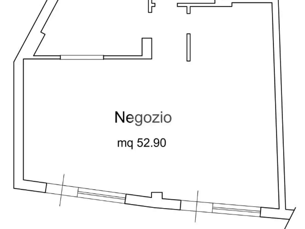 Negozio in Via Virgilio 30, Cassino, {3} - Planimetria 1