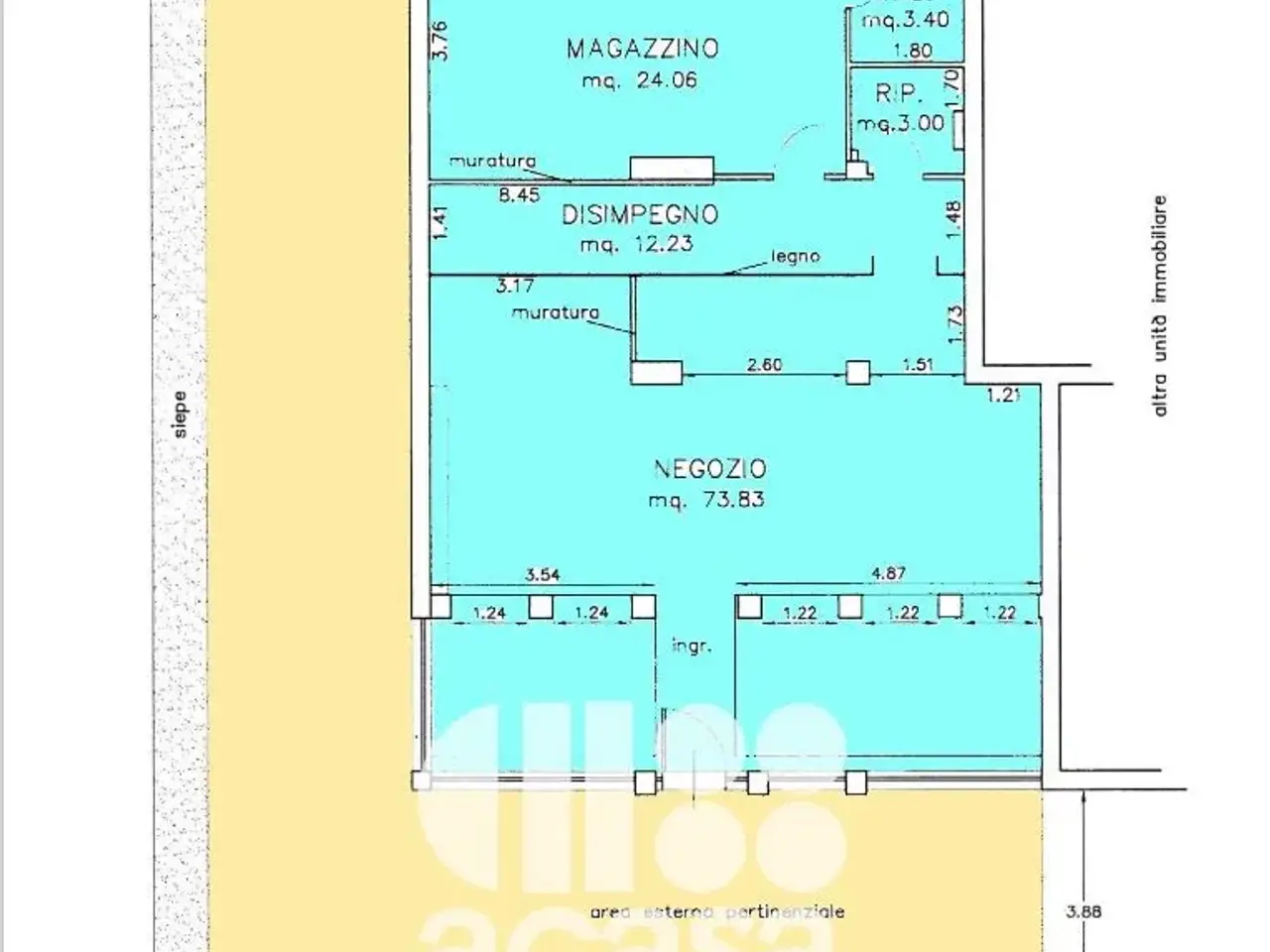 Negozio in , Cesenatico, {3} - Planimetria 1