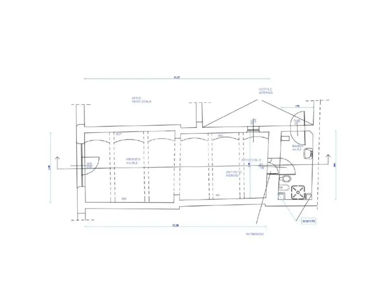 Negozio in Via Nazario Sauro 20, Modena, {3} - Planimetria 1