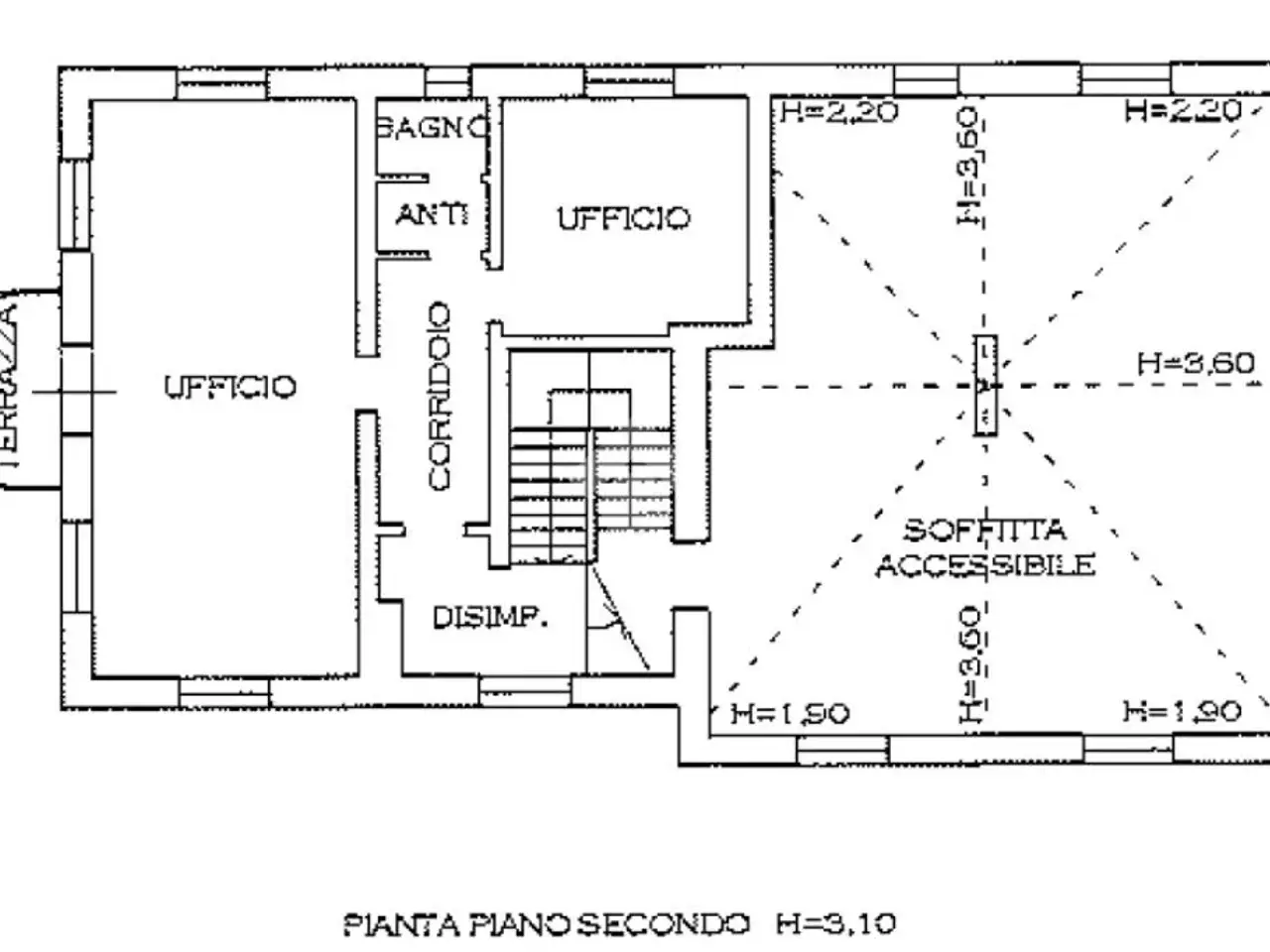 Ufficio in Via Calcroci, Dolo, {3} - Planimetria 1