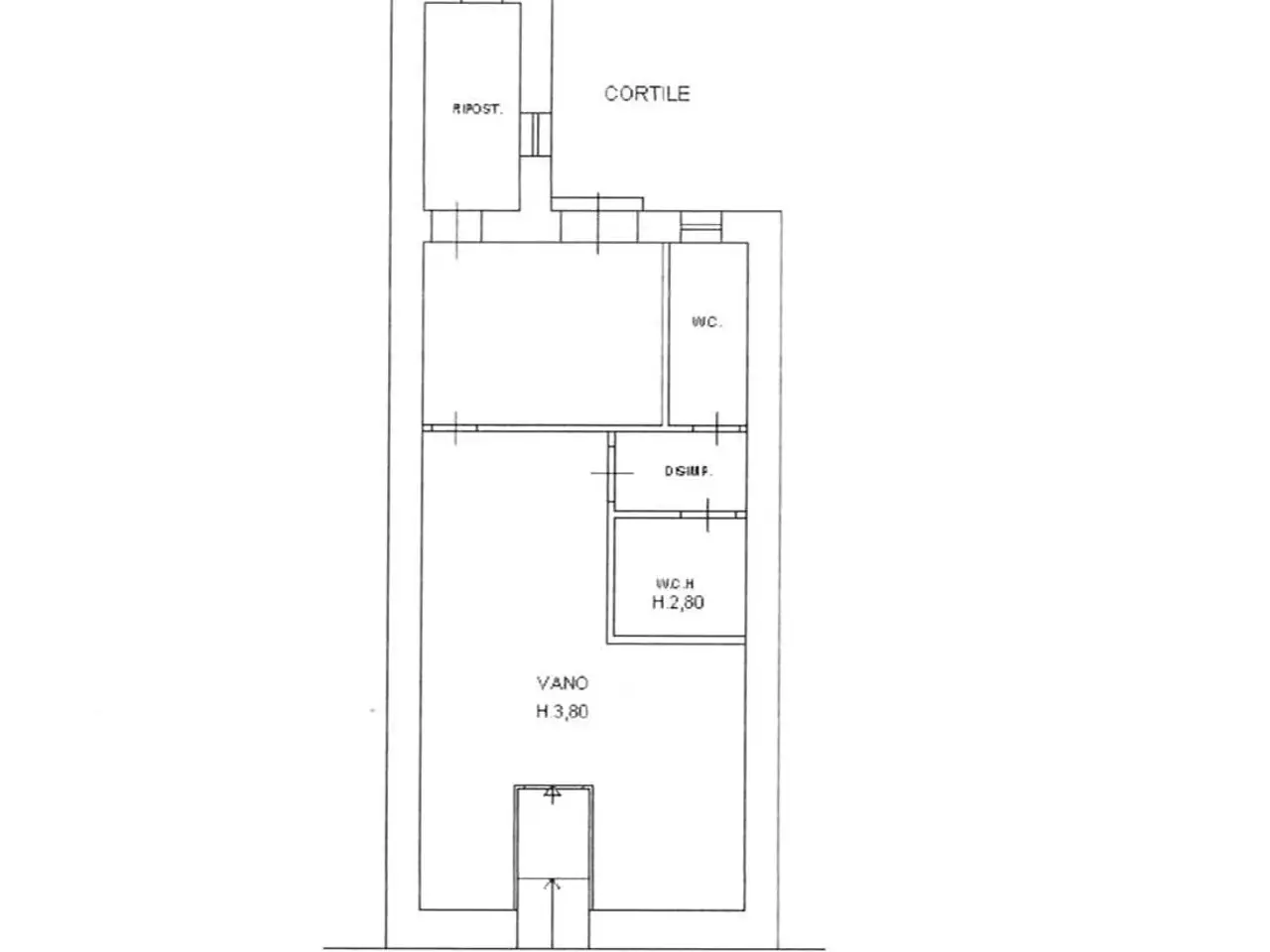 Negozio in Via Giuseppe di Natale, Siracusa, {3} - Planimetria 1
