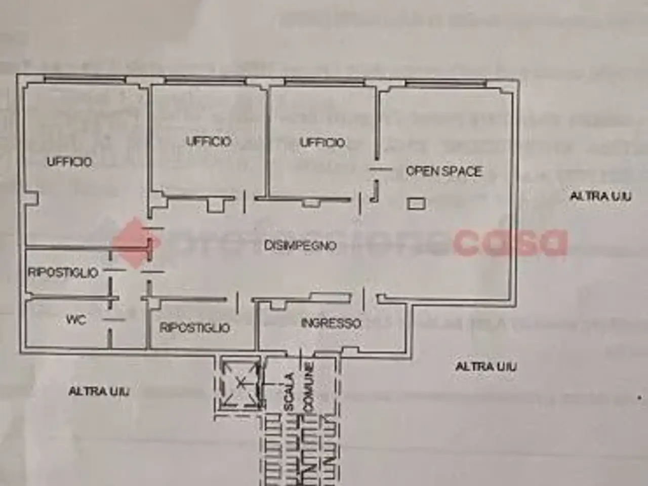 Ufficio in Piazza della Libertà  12, Cecina, {3} - Planimetria 1