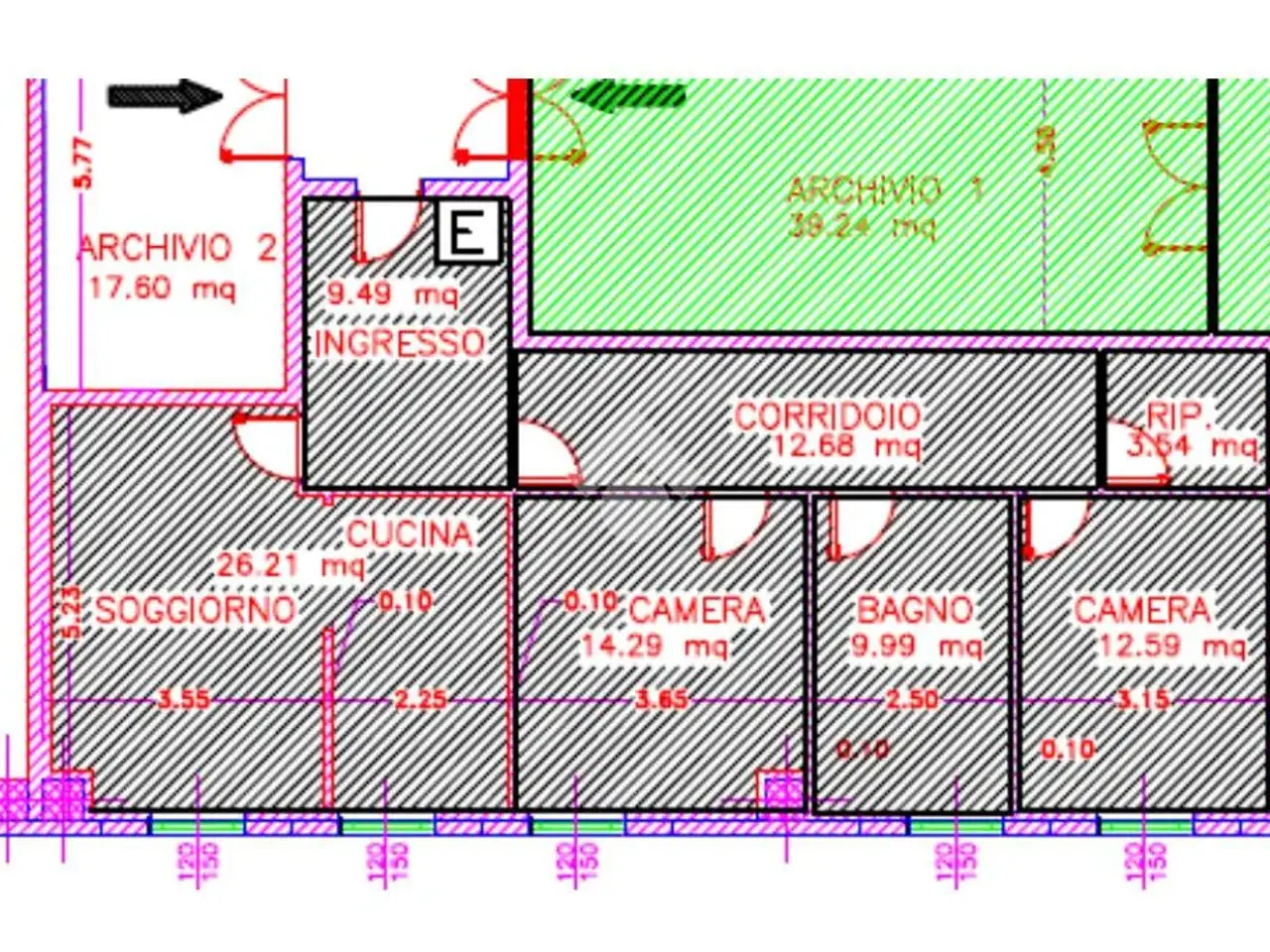 Ufficio in Via Caduti del Lavoro 6, Ghedi, {3} - Planimetria 1