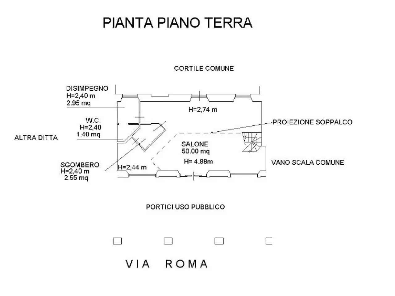 Negozio in Via Roma 10, Alba, {3} - Planimetria 1