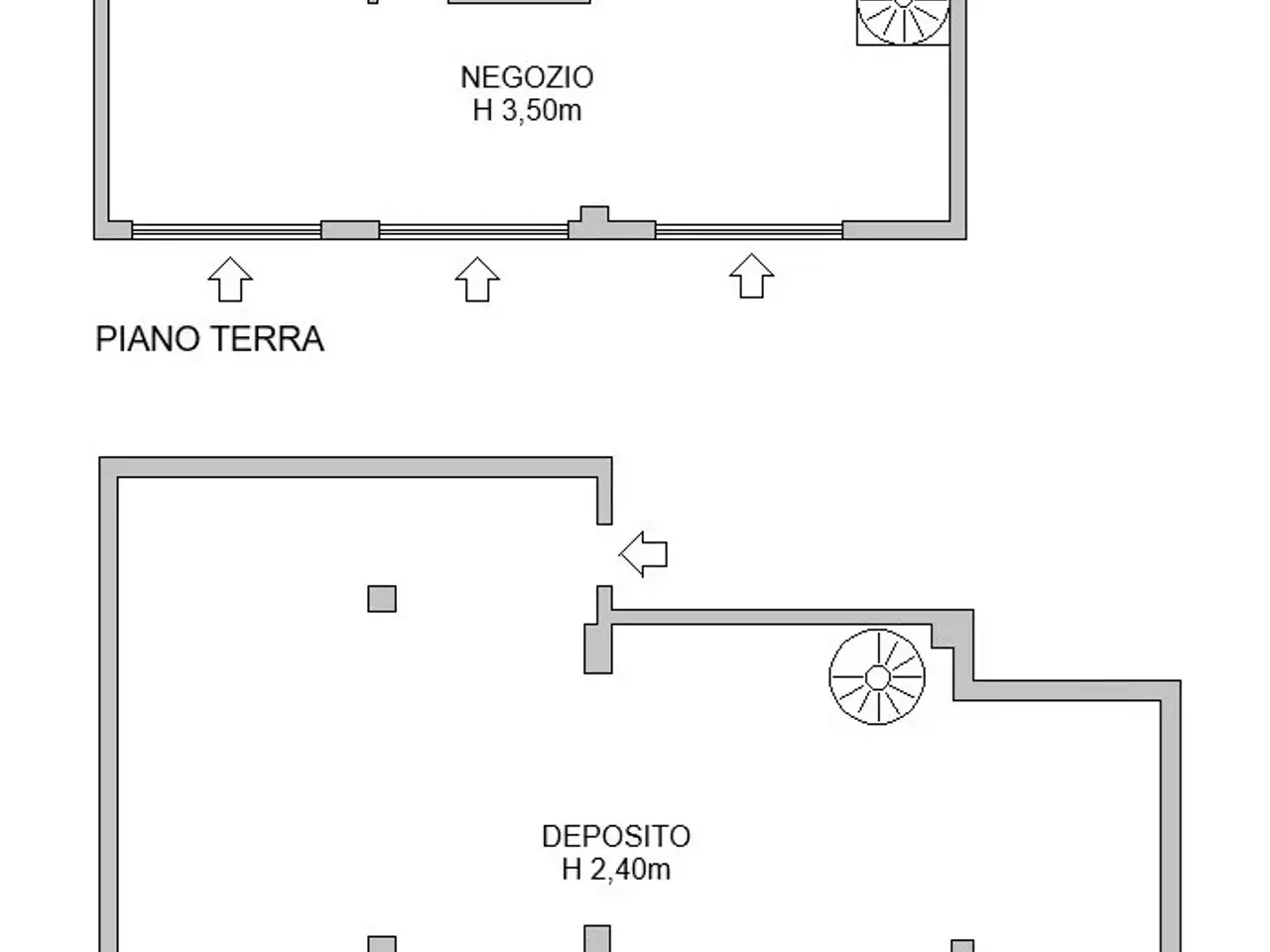 Negozio in Via Fraschini 7, Milano, {3} - Planimetria 1