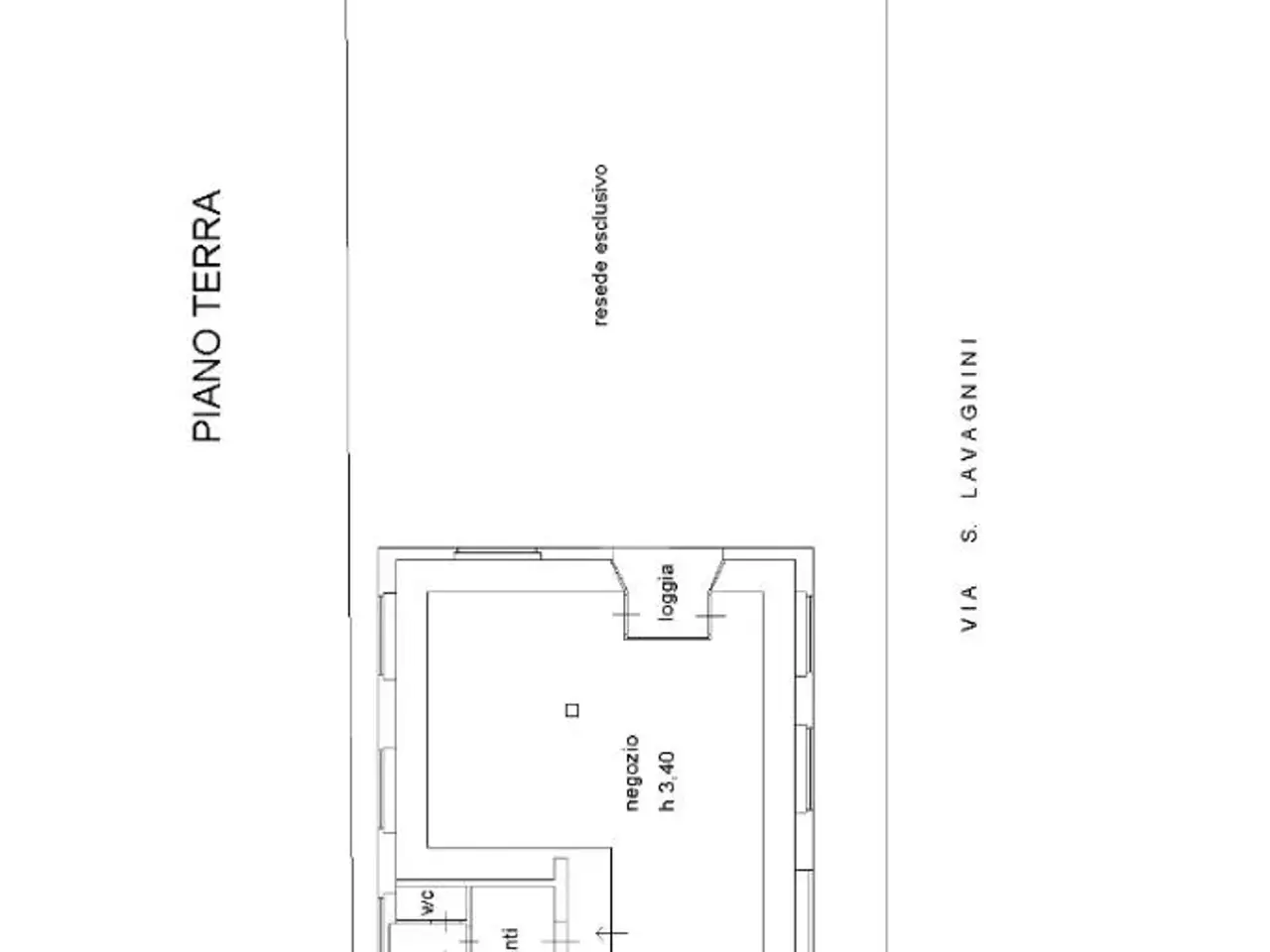 Negozio in Via Spartaco Lavagnini 90, Agliana, {3} - Planimetria 1