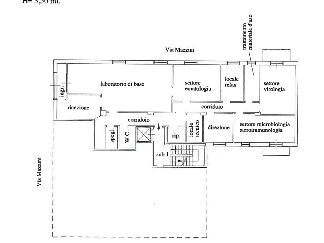 Ufficio in Via Mazzini 8, San Giovanni Gemini, {3} - Planimetria 1