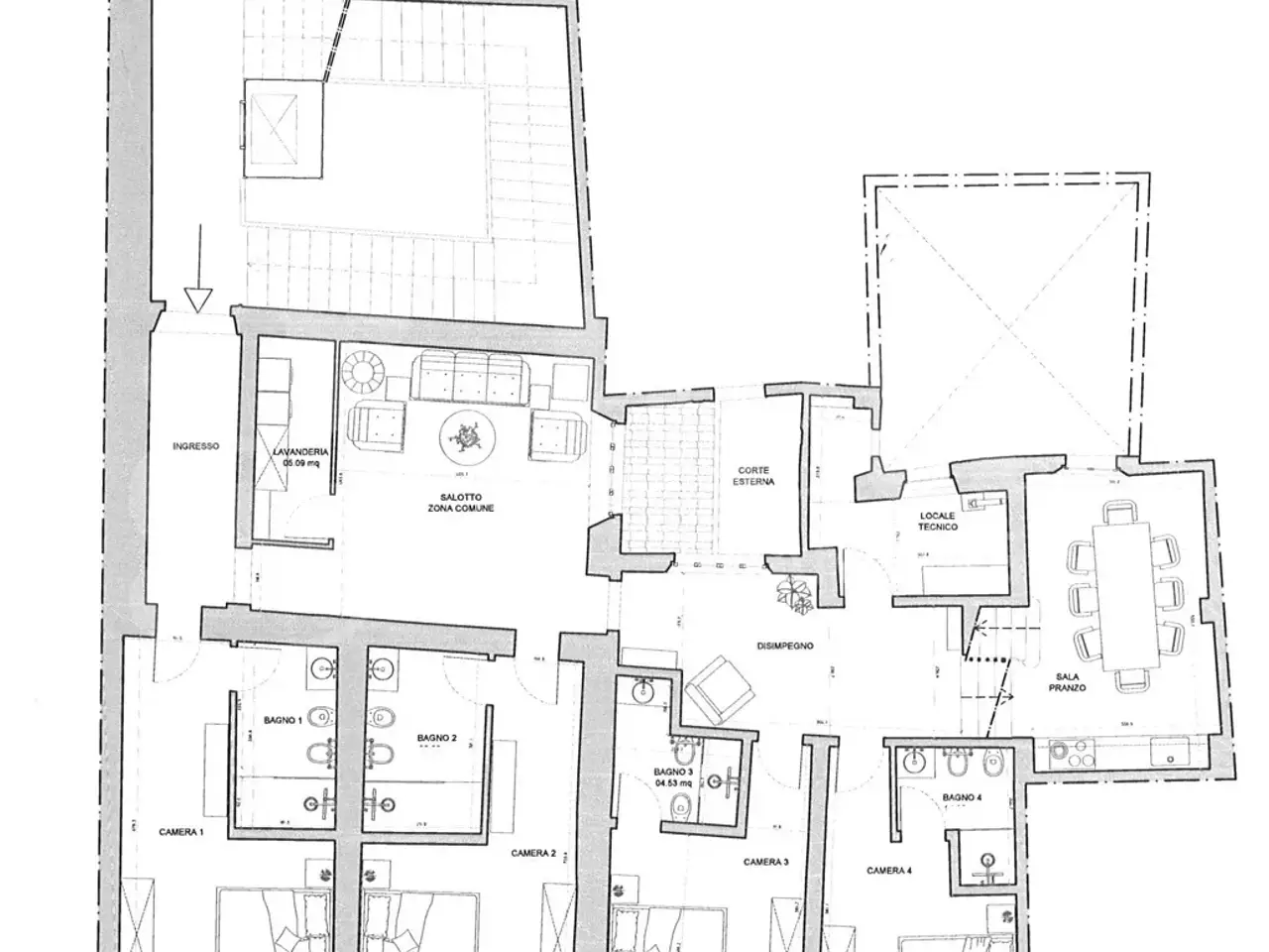 Palazzina commerciale in , Siena, {3} - Planimetria 1