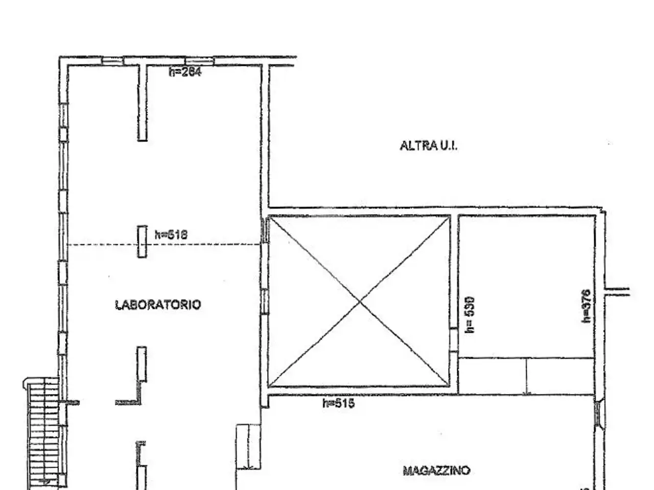 Laboratorio in Via dei Vespucci 7, Firenze, {3} - Planimetria 1
