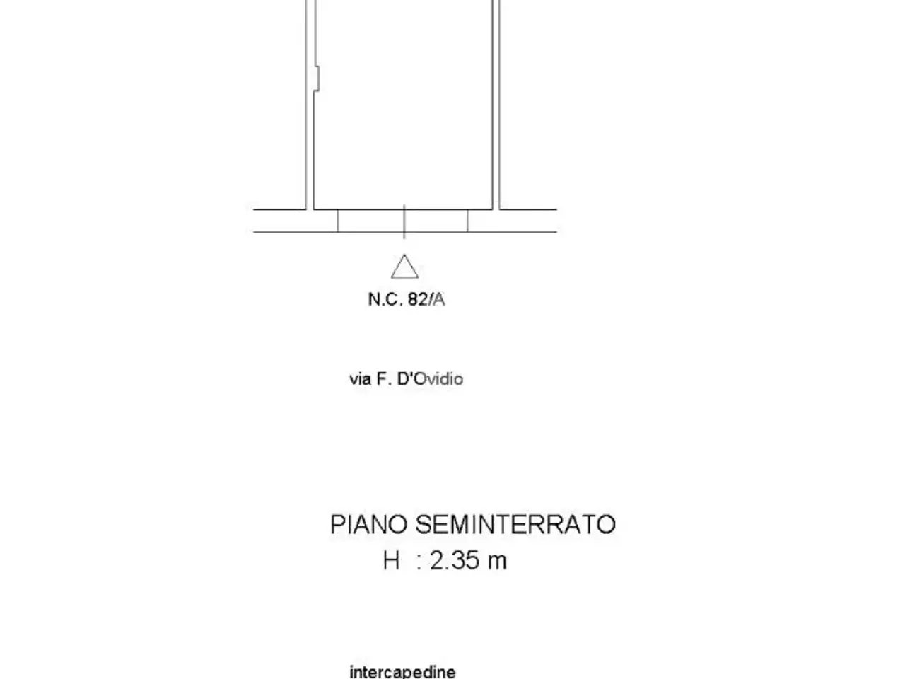 Negozio in Via Francesco d'Ovidio 82, Roma, {3} - Planimetria 1