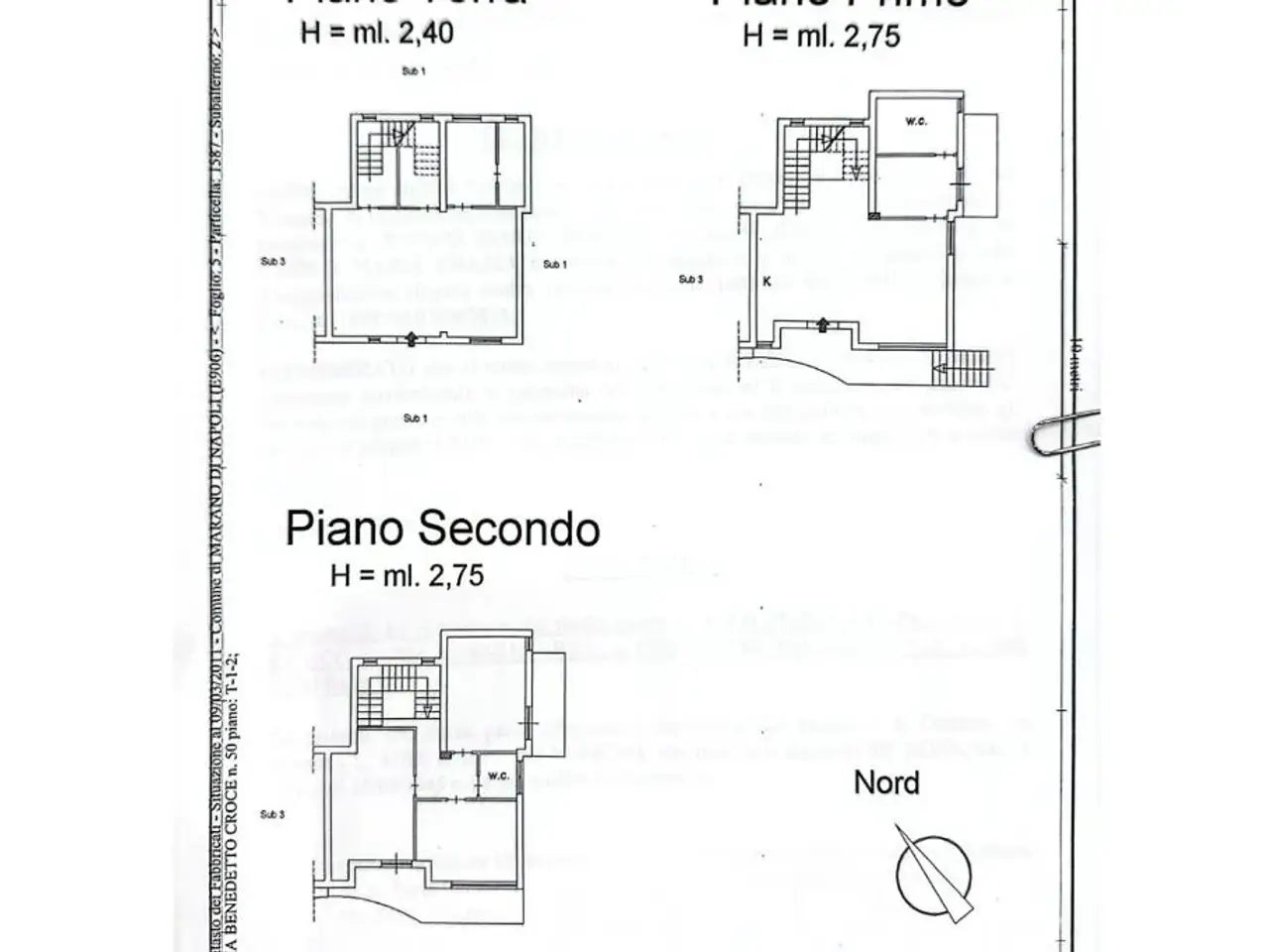 Albergo in Porzione di Villa Via Benedetto Croce 53, Marano Di Napoli, {3} - Planimetria 1