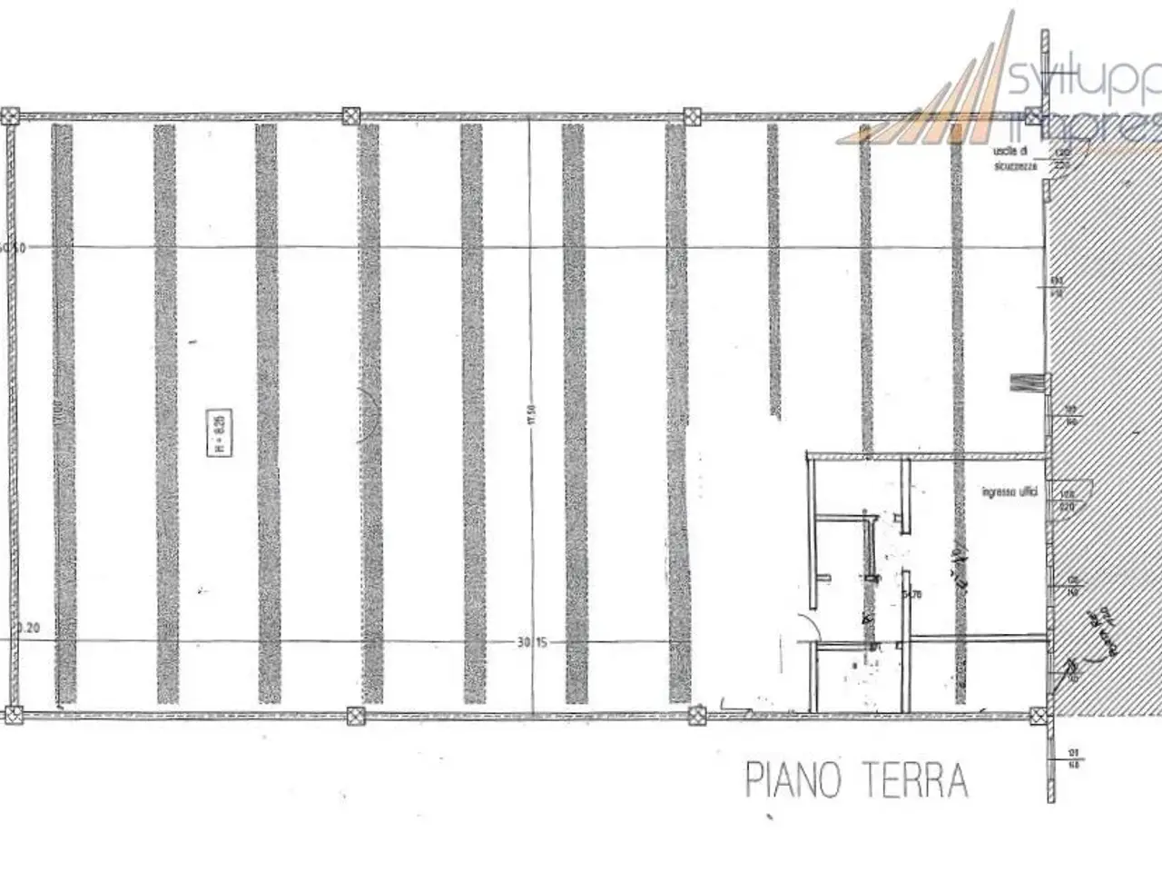 Capannone in Via Belvedere 100, Arcore, {3} - Planimetria 1