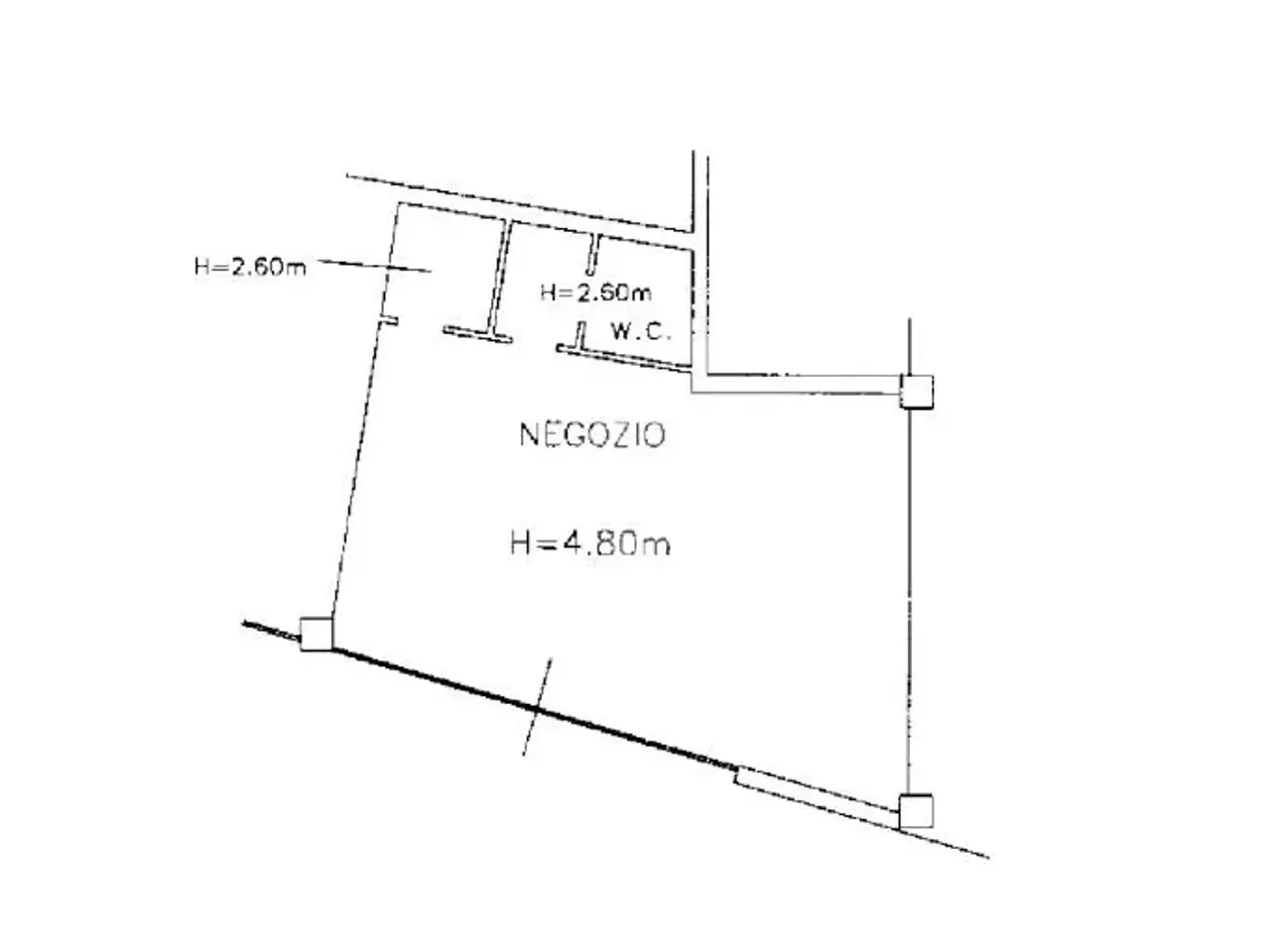 Negozio in Via Pistoiese 233, Firenze, {3} - Planimetria 1