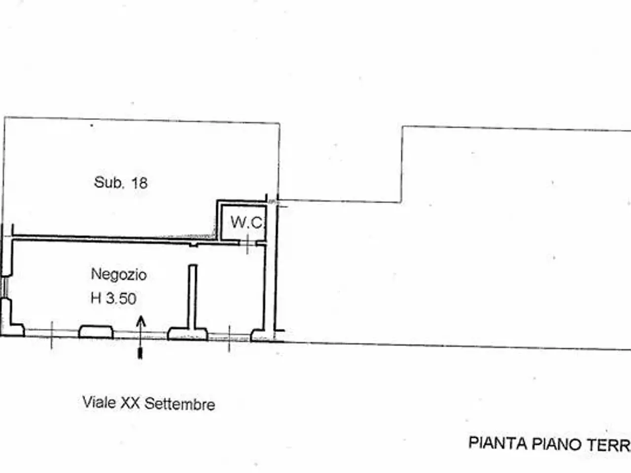 Negozio in Viale Venti Settembre 53, Carrara, {3} - Planimetria 1