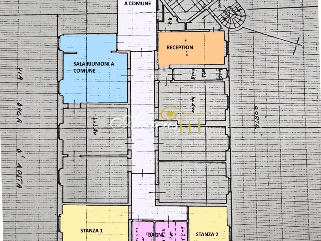 Ufficio in Viale Spartaco Lavagni , Firenze, {3} - Planimetria 1