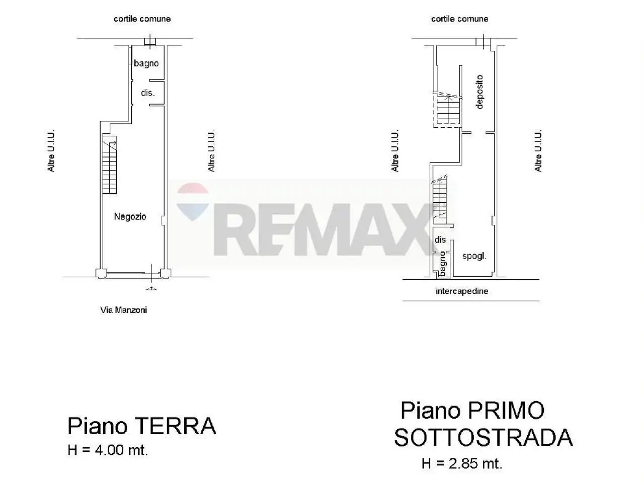 Negozio in Via Manzoni 21, Monza, {3} - Planimetria 1