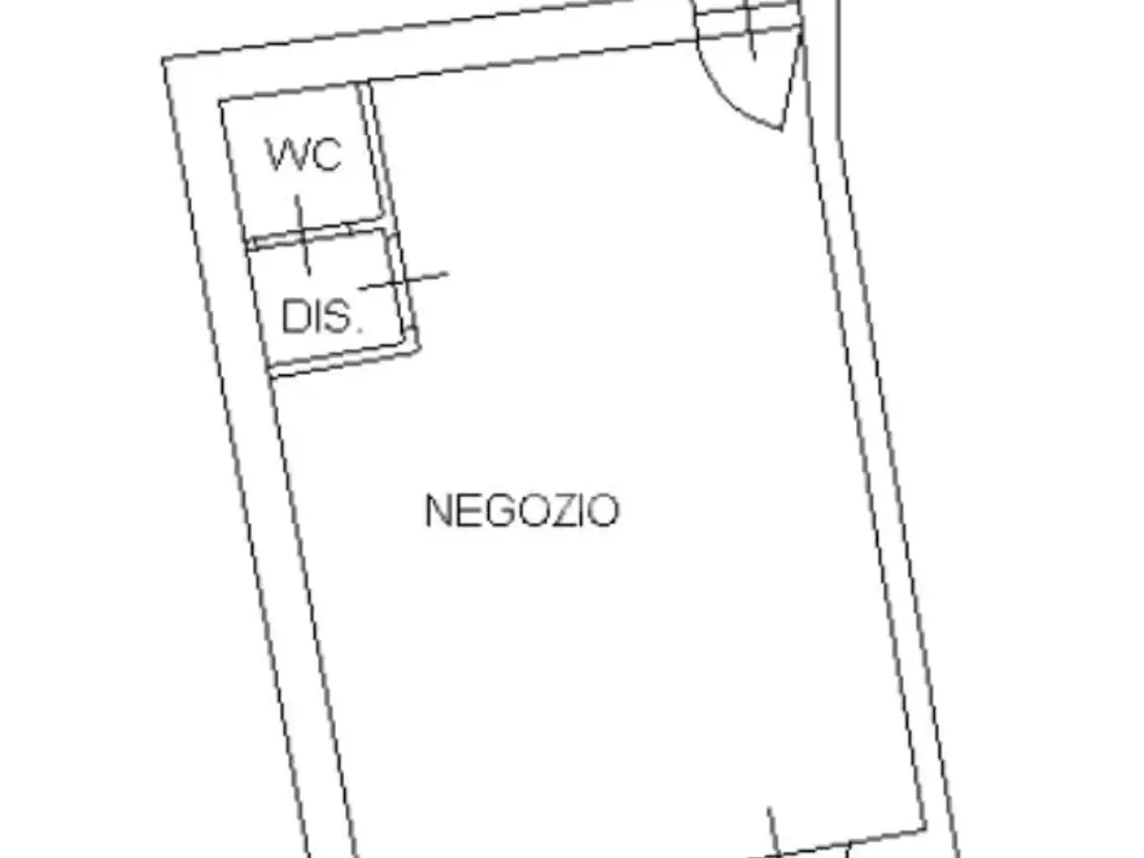 Negozio in Via Camillo Benso di Cavour 54, Lodi, {3} - Planimetria 1