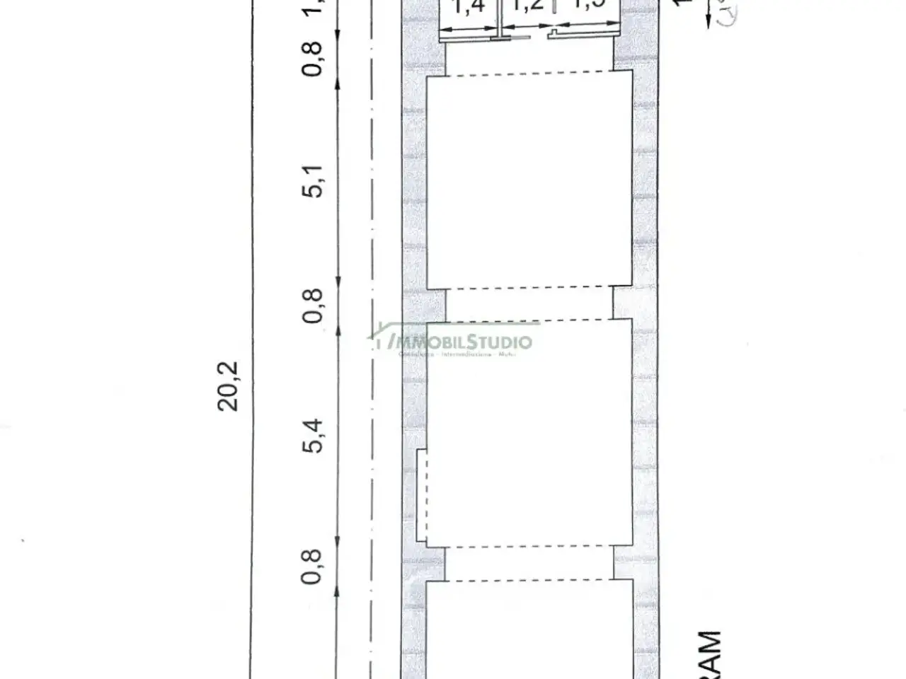 Negozio in Piazza Garibaldi, Bari, {3} - Planimetria 1