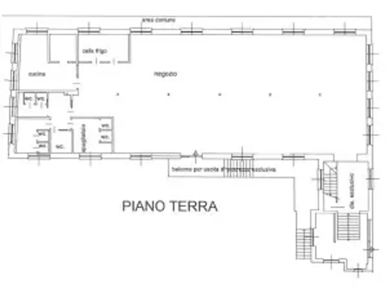 Ristorante in Via Dionigi Bussola 9, Milano, {3} - Planimetria 1