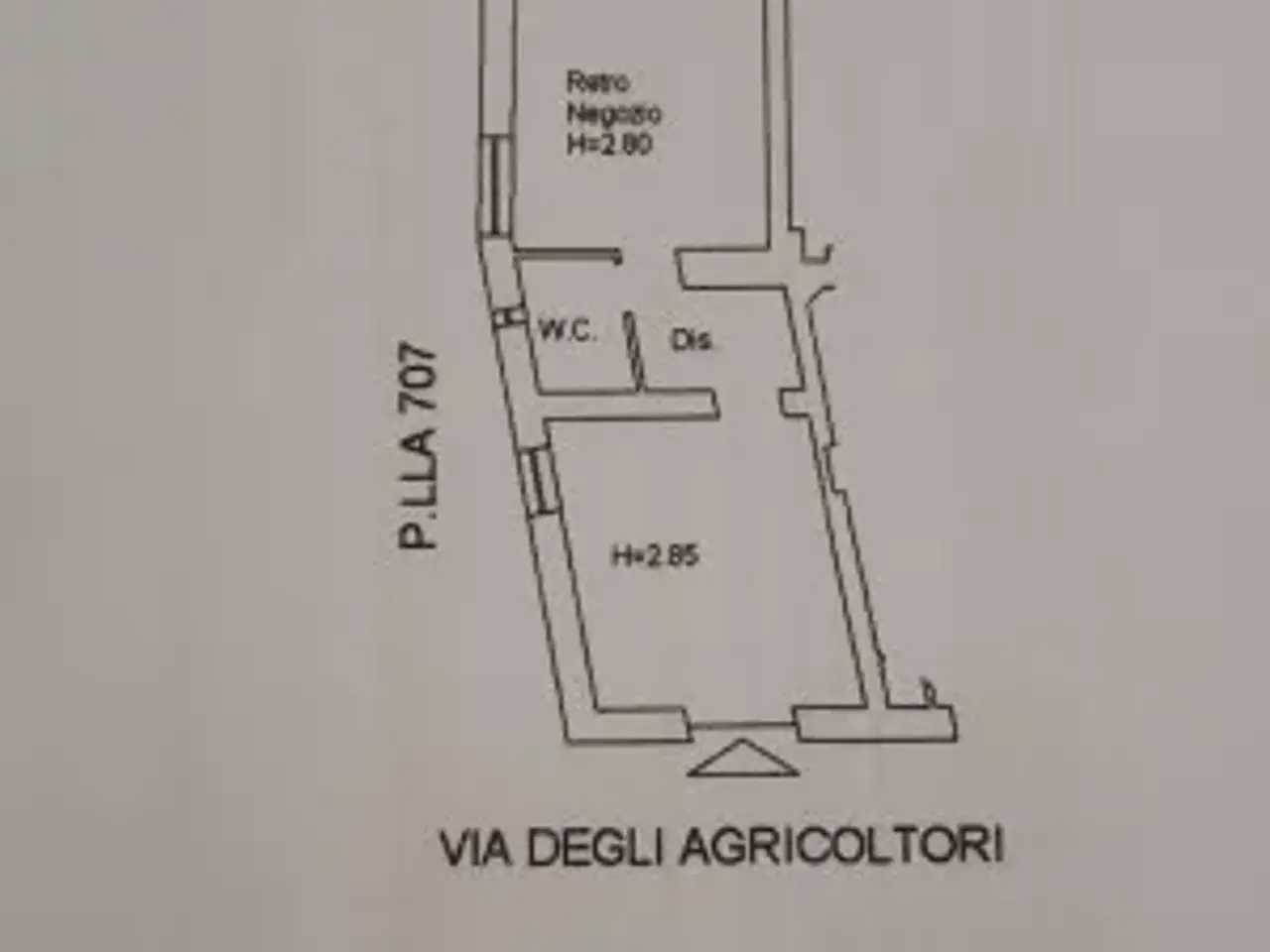 Negozio in Via degli Agricoltori, Civitavecchia, {3} - Planimetria 1