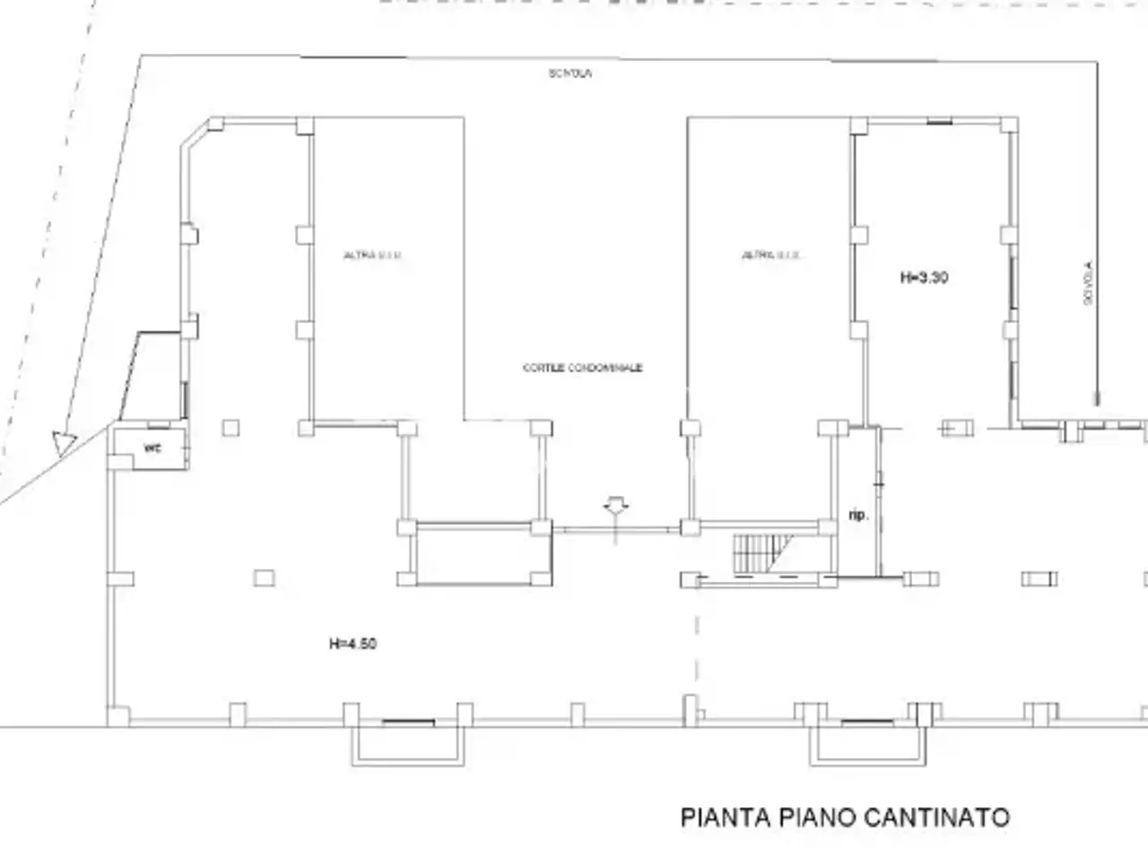 Magazzino in Via Asiago 25, Catania, {3} - Planimetria 1