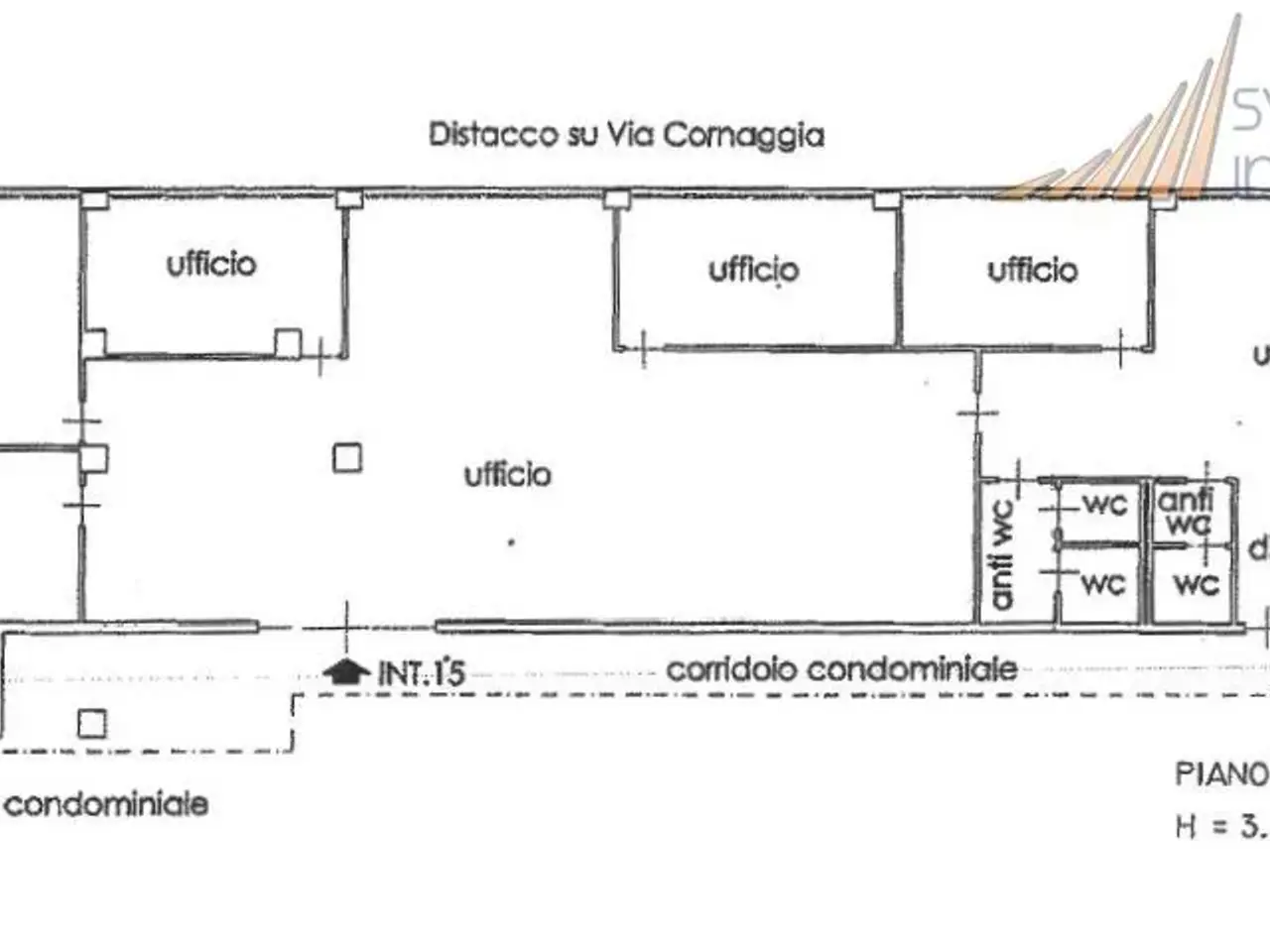 Ufficio in Viale Brianza 20, Cinisello Balsamo, {3} - Planimetria 1