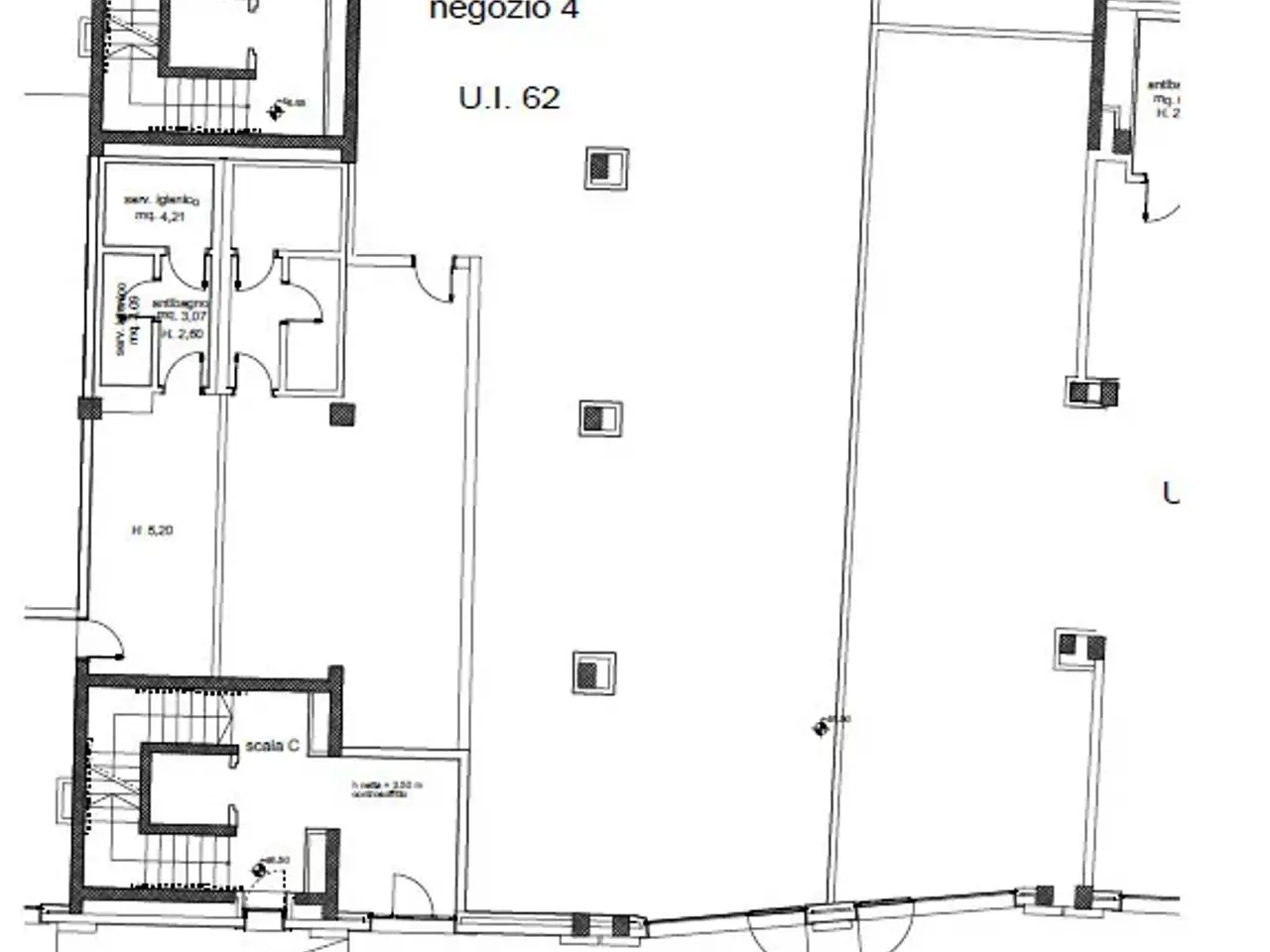 Locale commerciale in Piazza Ugo di Toscana 8, Firenze, {3} - Planimetria 1