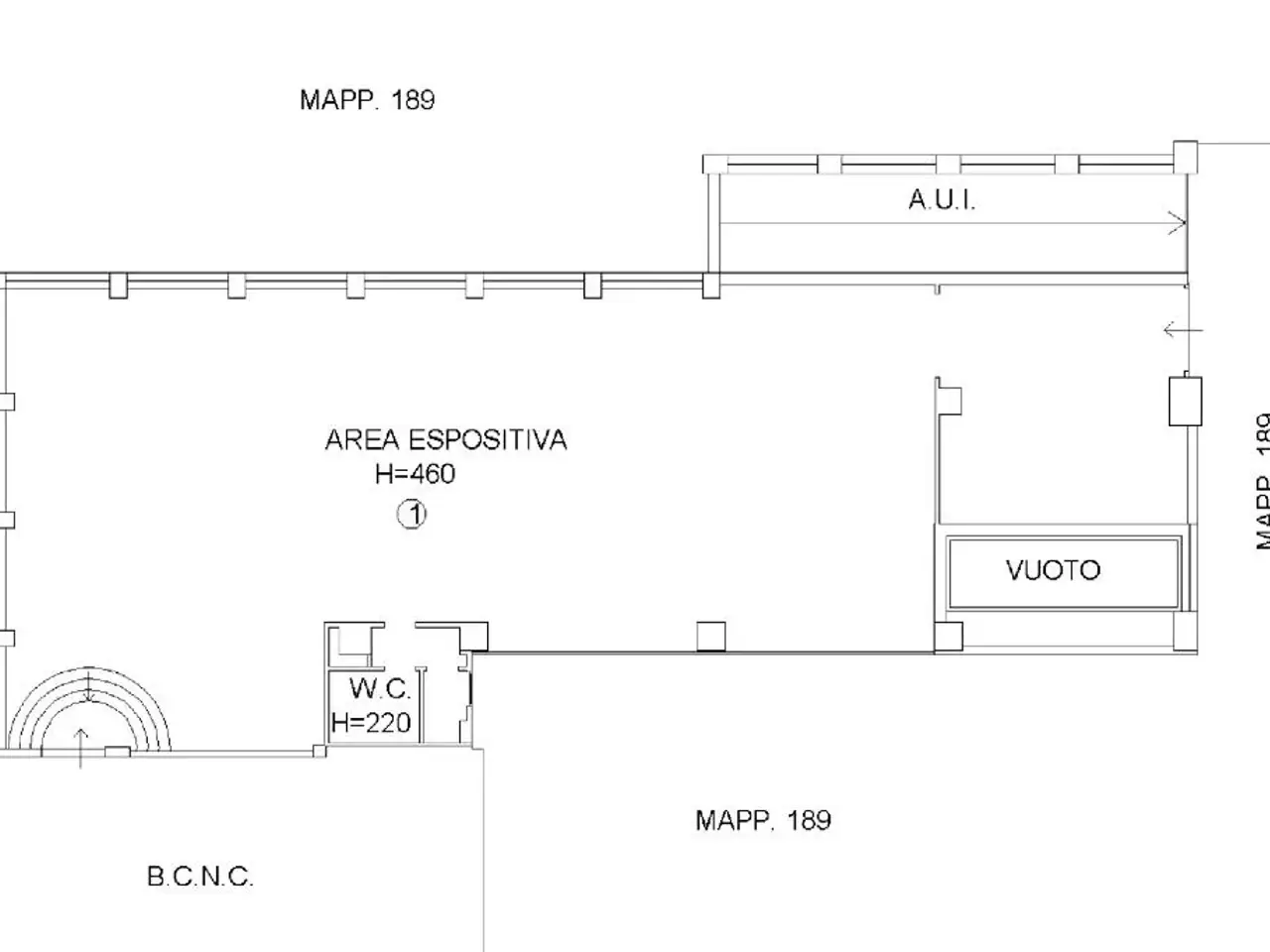 Ufficio in Via Ludovico Ariosto 19, Bresso, {3} - Planimetria 1