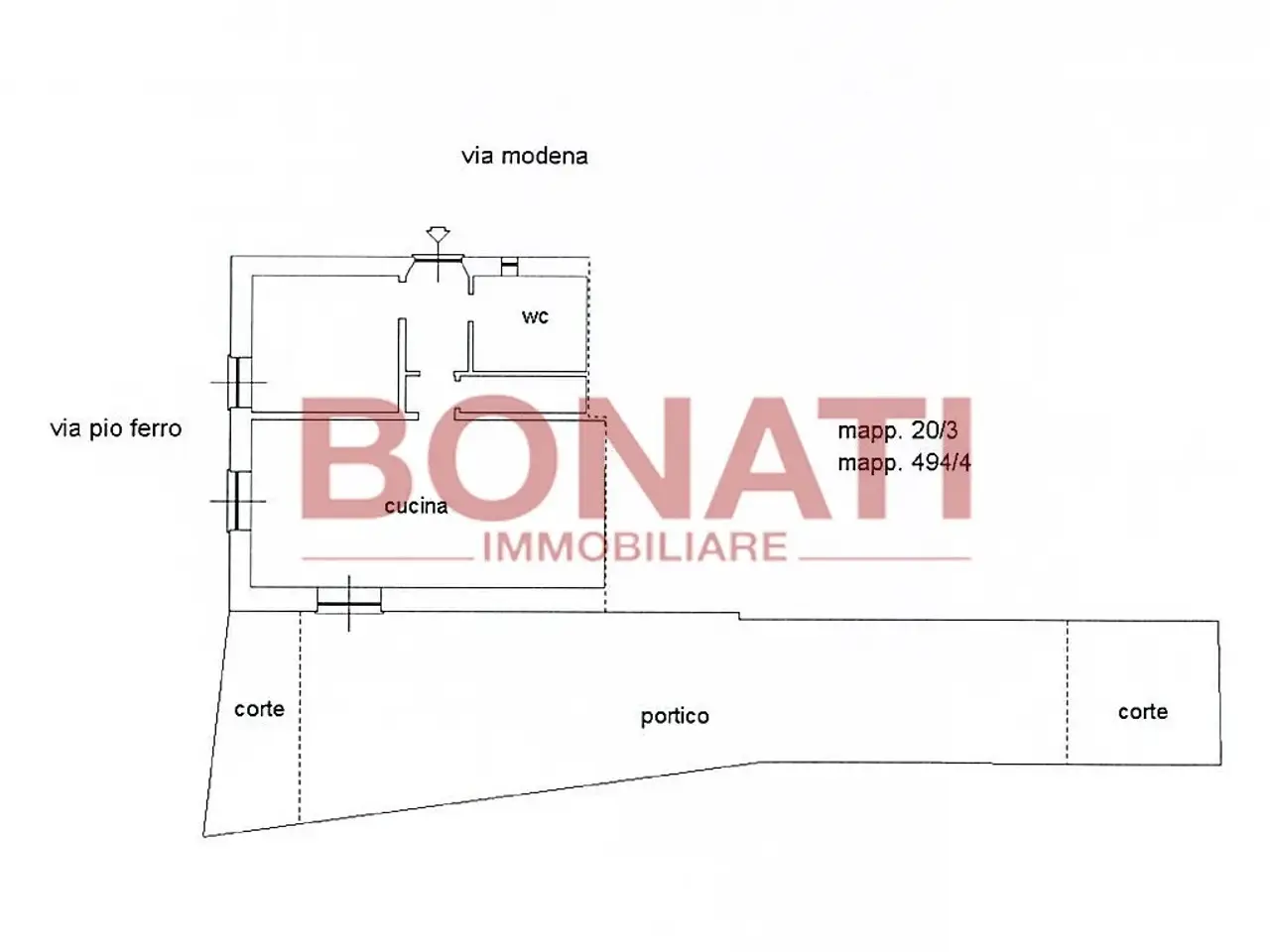 Palazzina commerciale in Via Modena 4, Lerici, {3} - Planimetria 1
