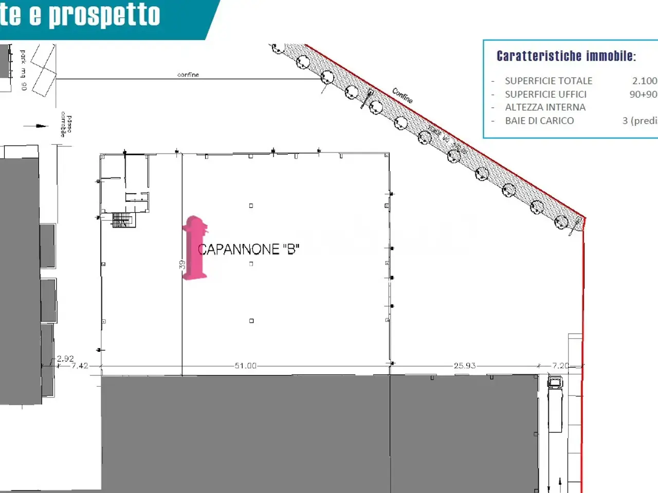 Capannone in Via del Santo, Limena, {3} - Planimetria 1