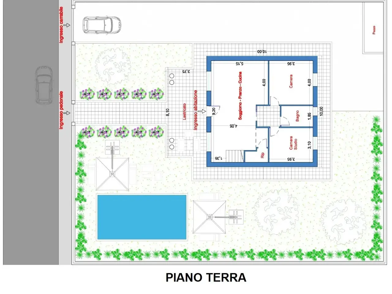 Villa in vendita, Via Giovanni Falcone E Paolo Borsellino 3, Pedaso - Planimetria 1