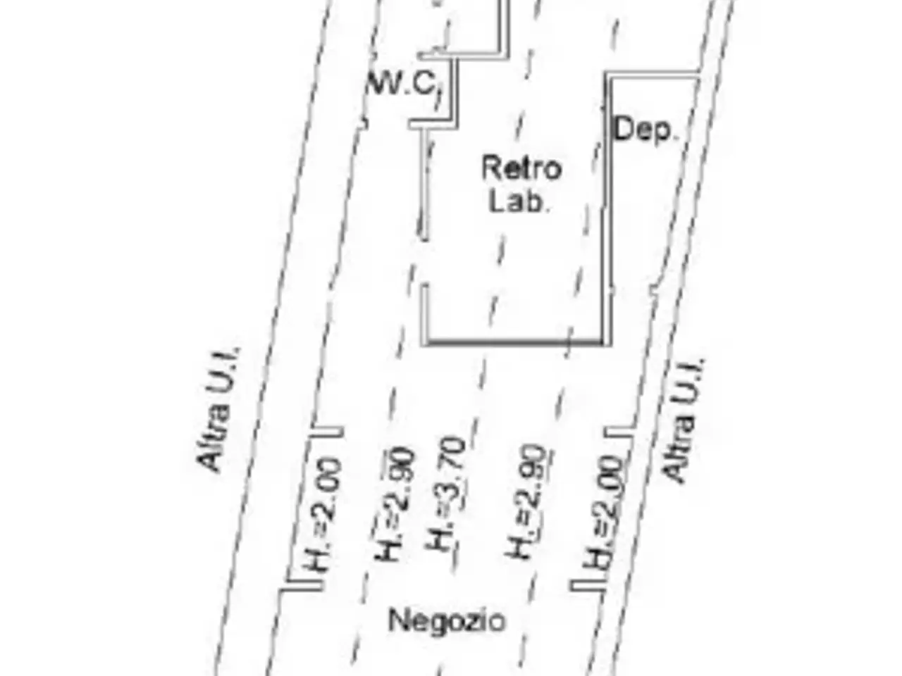 Negozio in Via di Monte Testaccio 35a, Roma, {3} - Planimetria 1