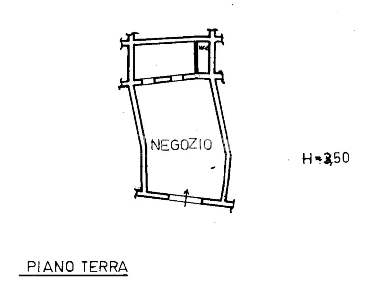 Negozio in Via Umberto I 23, Tarquinia, {3} - Planimetria 1