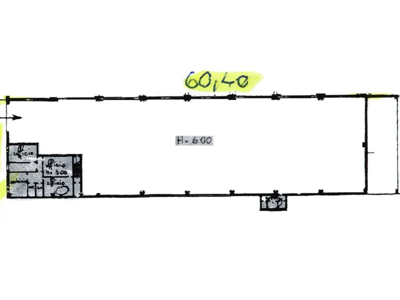 Capannone in Via Rivarolo Beltrama 66, Lombardore, {3} - Planimetria 1