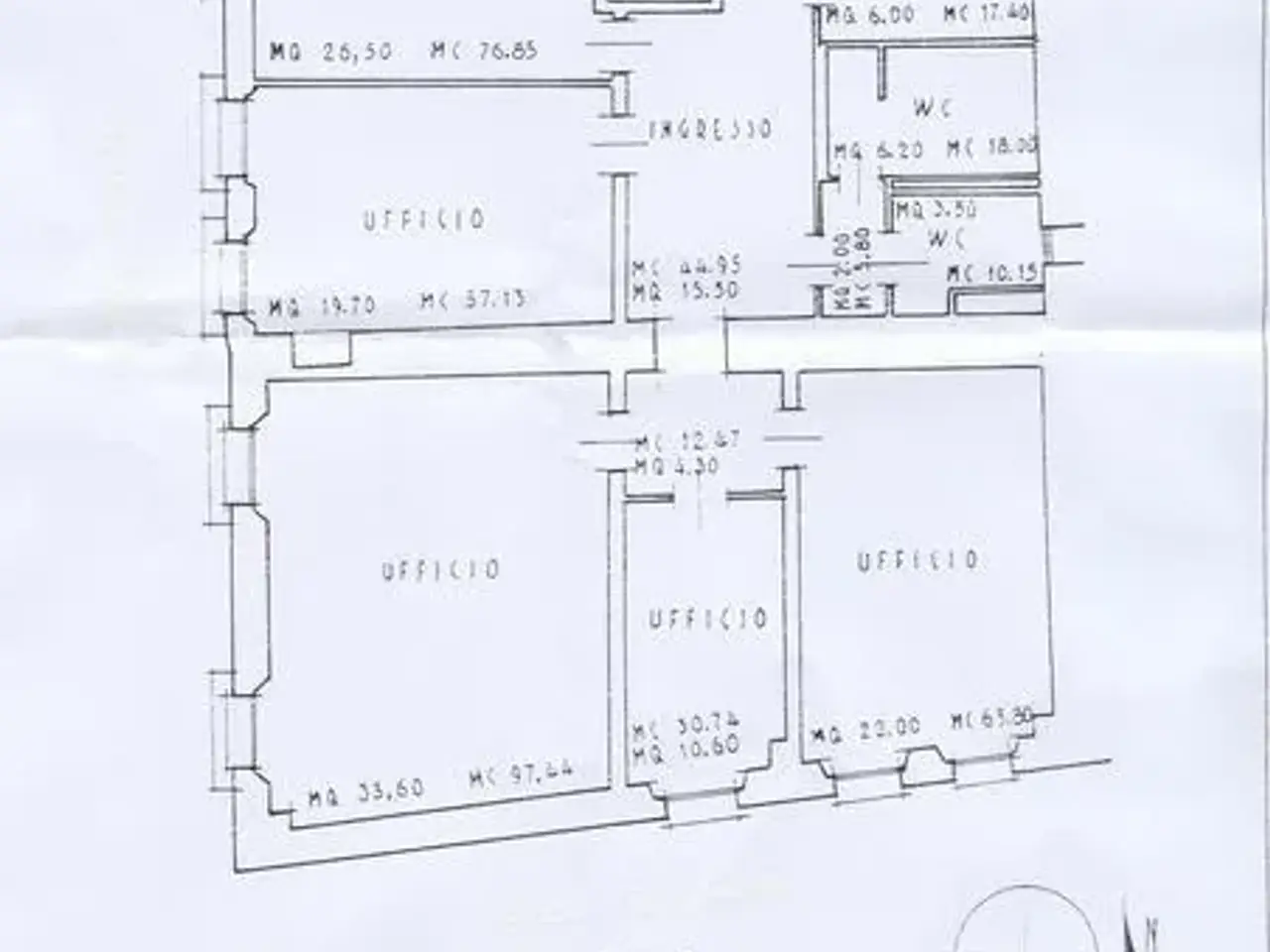 Ufficio in Piazza Cavour, Padova, {3} - Planimetria 1