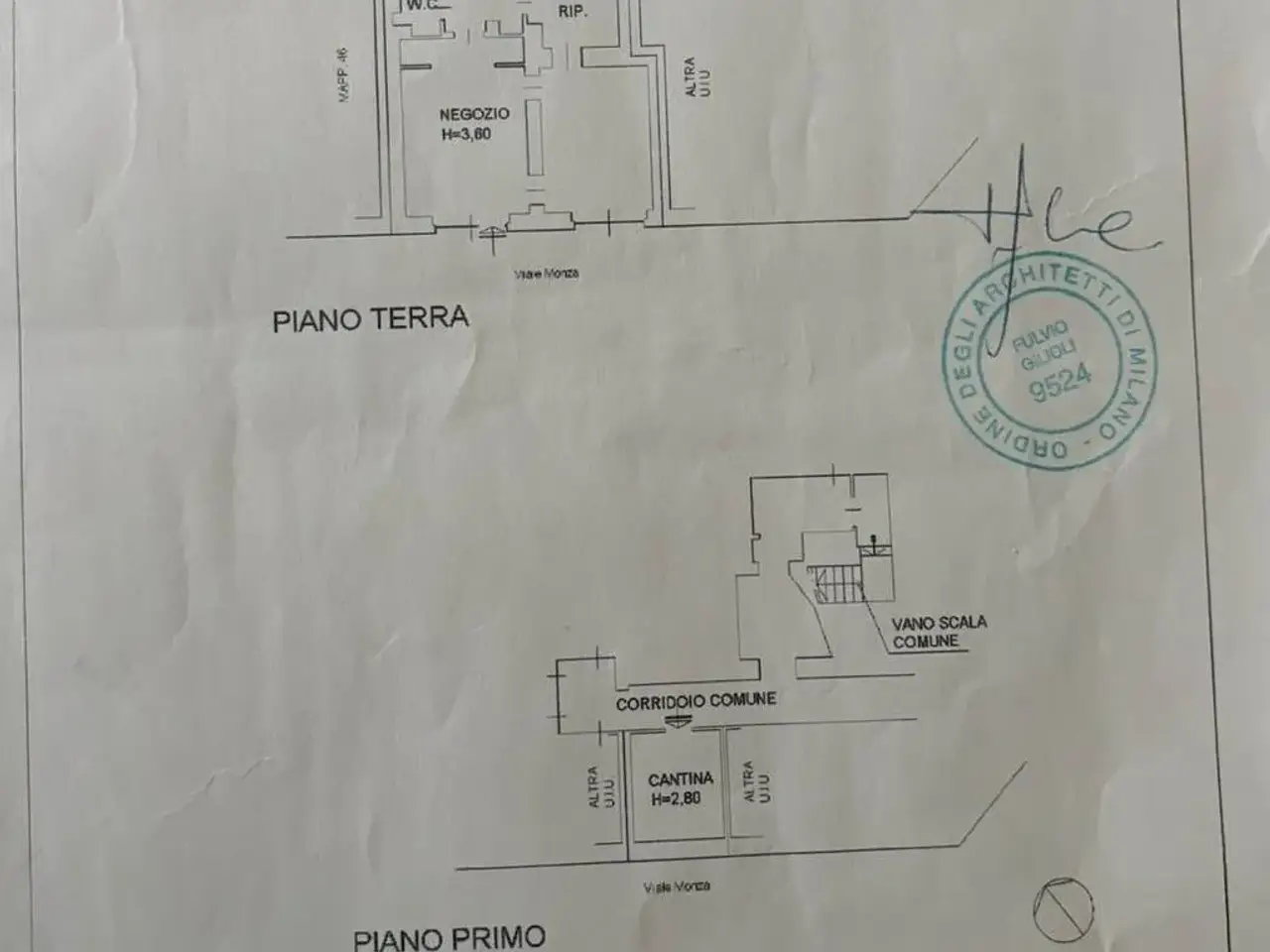 Negozio in Via Popoli Uniti, Milano, {3} - Planimetria 1