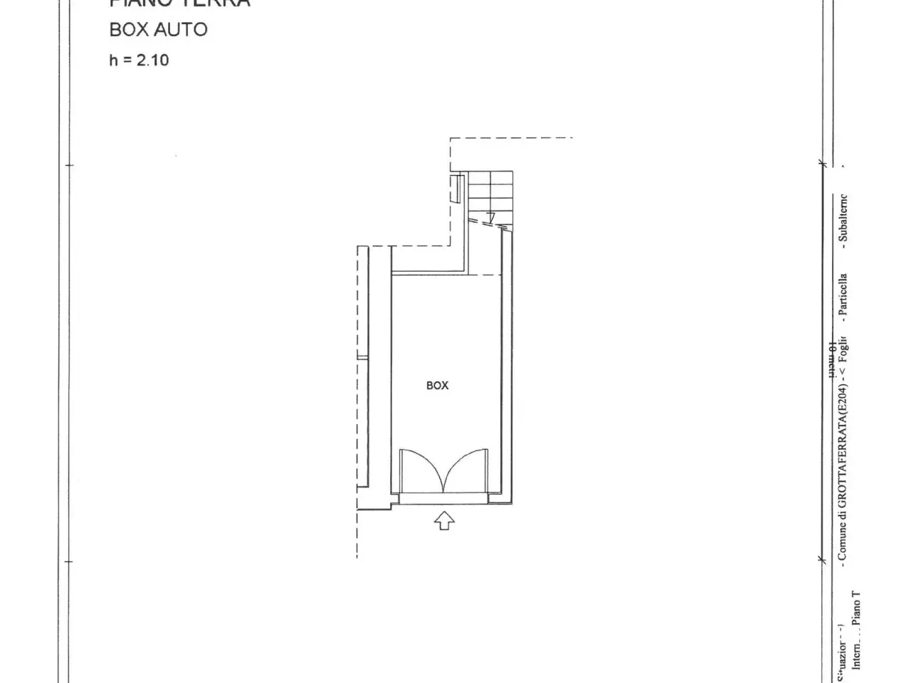 Parcheggio chiuso in Viale San Nilo 50, Grottaferrata, {3} - Planimetria 1