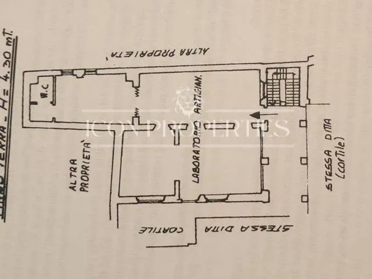 Laboratorio in Corso di Porta Ticinese 22, Milano, {3} - Planimetria 1