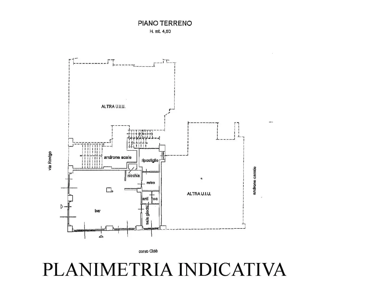 Negozio in Corso Cirie', Torino, {3} - Planimetria 1