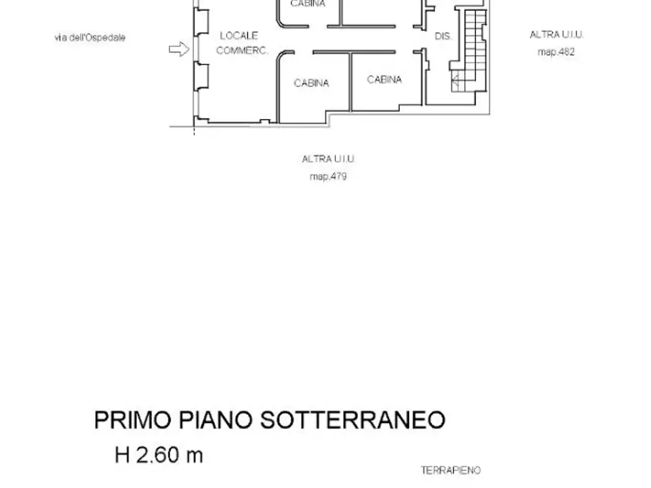 Negozio in Via dell Ospedale 19, Cherasco, {3} - Planimetria 1