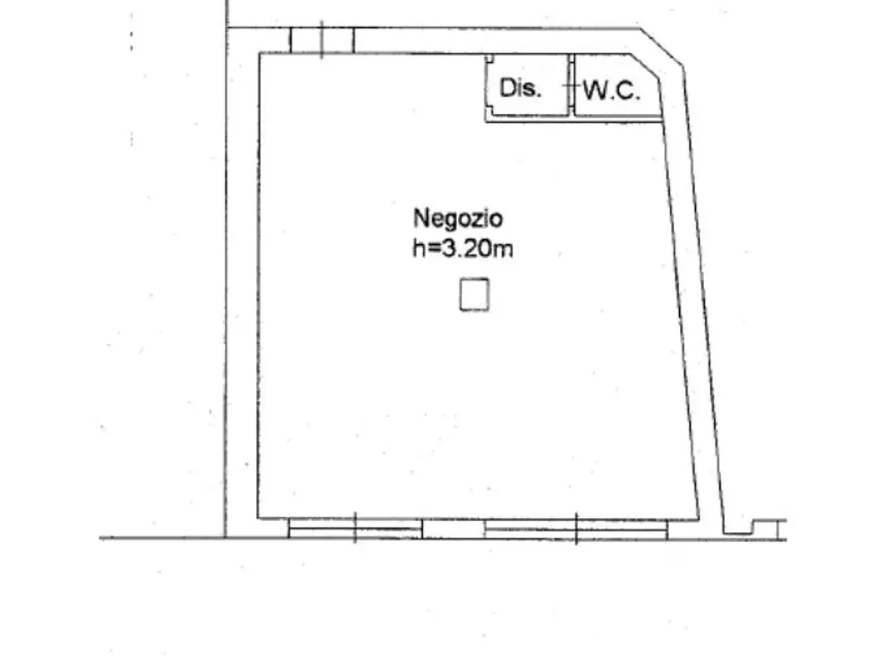 Negozio in Via della Pisana 135, Roma, {3} - Planimetria 1